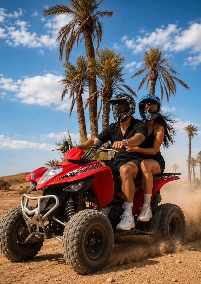 Excursion en Quad à la Palmeraie + Désert de Jbilat – 1 Journée